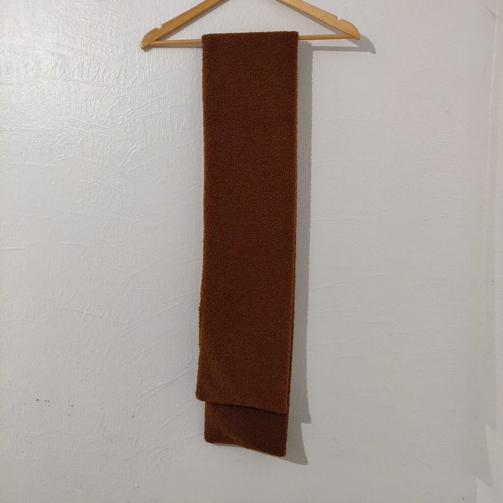 brown tedy scarf new without tag